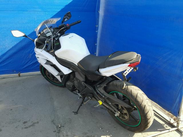 JKAEXEF15FDA22167 - 2015 KAWASAKI EX650 F WHITE photo 3