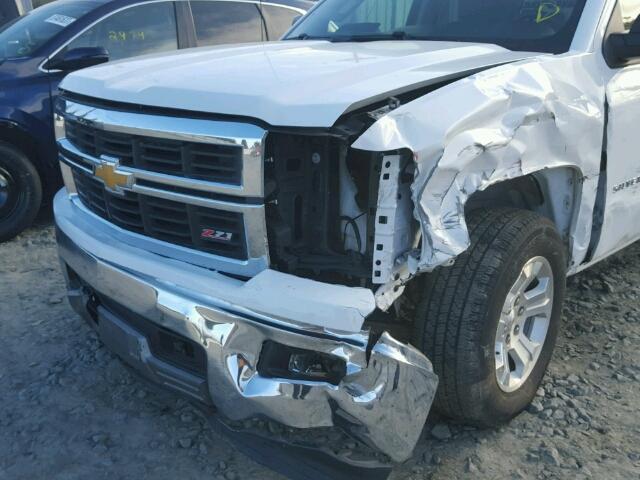 3GCUKREC5EG206355 - 2014 CHEVROLET SILVERADO WHITE photo 9