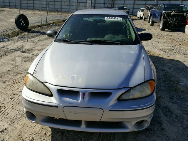 1G2NW12E84C149154 - 2004 PONTIAC GRAND AM G SILVER photo 9