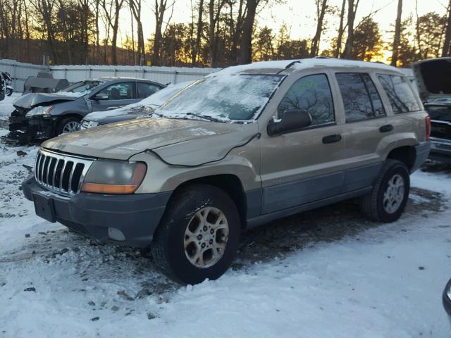 1J4GW48S01C711184 - 2001 JEEP GRAND CHER TAN photo 2