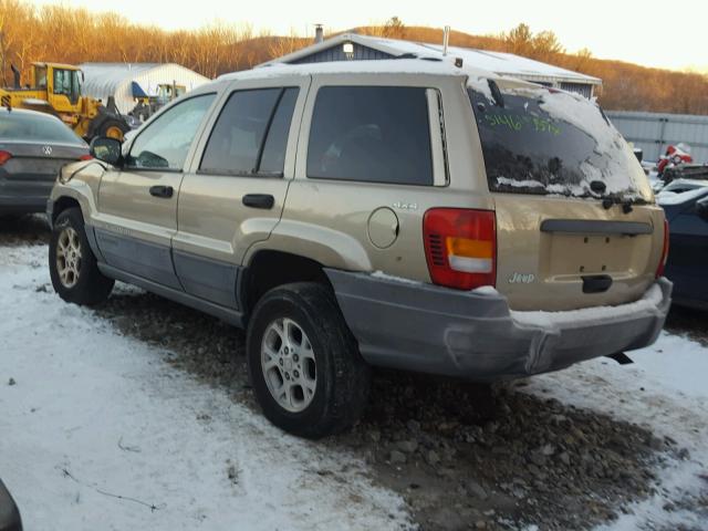 1J4GW48S01C711184 - 2001 JEEP GRAND CHER TAN photo 3