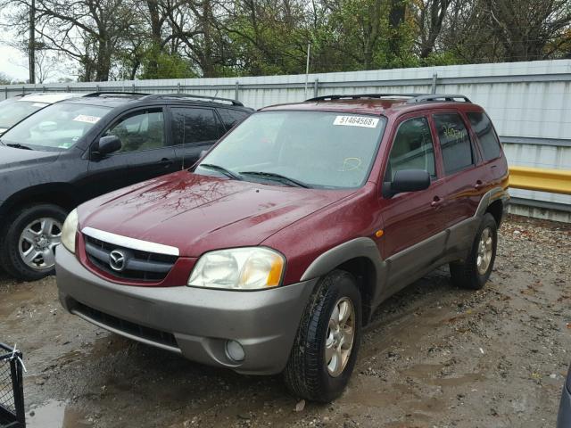 4F2CZ96113KM30197 - 2003 MAZDA TRIBUTE ES BURGUNDY photo 2