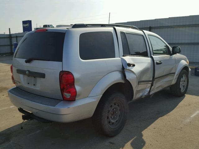 1D8HD48N27F512348 - 2007 DODGE DURANGO SL SILVER photo 4