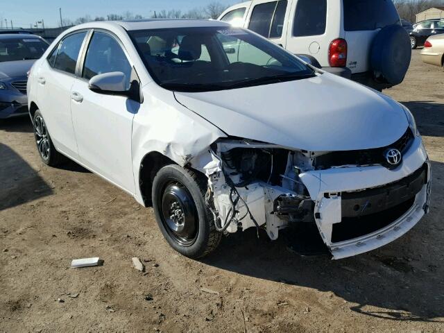 2T1BURHE5EC083908 - 2014 TOYOTA COROLLA L WHITE photo 1