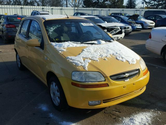 KL1TG626X5B397443 - 2005 CHEVROLET AVEO LT YELLOW photo 1