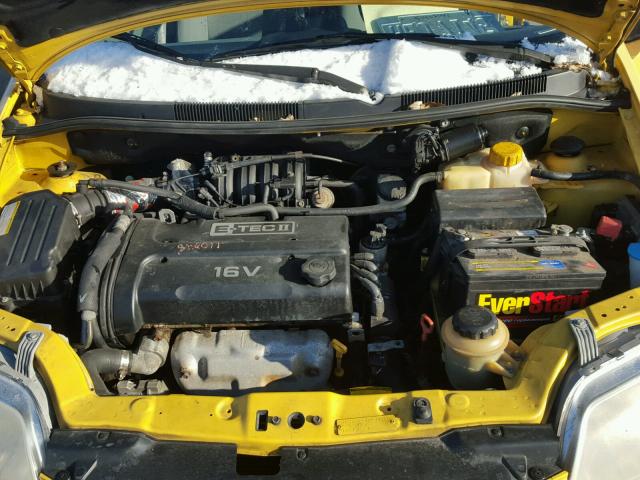 KL1TG626X5B397443 - 2005 CHEVROLET AVEO LT YELLOW photo 7