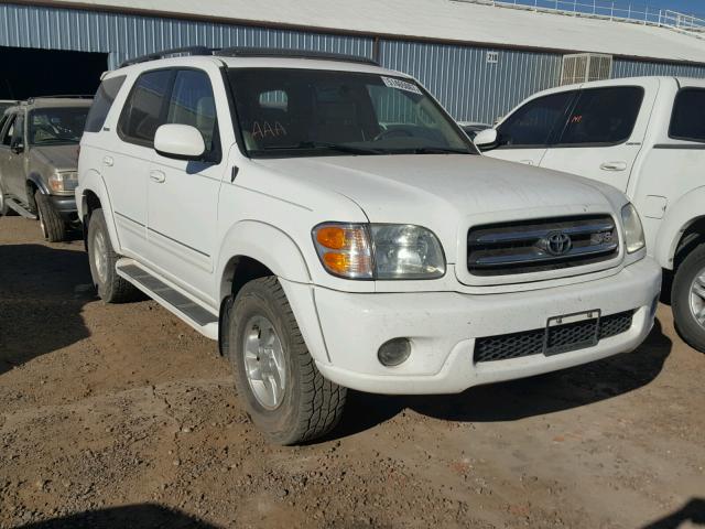 5TDBT48A91S044811 - 2001 TOYOTA SEQUOIA LI WHITE photo 1