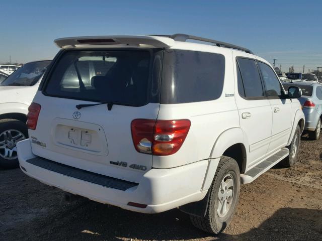 5TDBT48A91S044811 - 2001 TOYOTA SEQUOIA LI WHITE photo 4