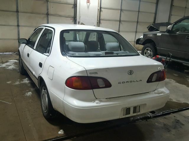 1NXBR12E3YZ404407 - 2000 TOYOTA COROLLA VE WHITE photo 3