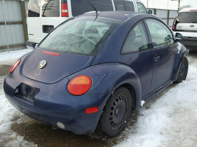 3VWCA21C1XM433488 - 1999 VOLKSWAGEN NEW BEETLE 蓝色 照片 4