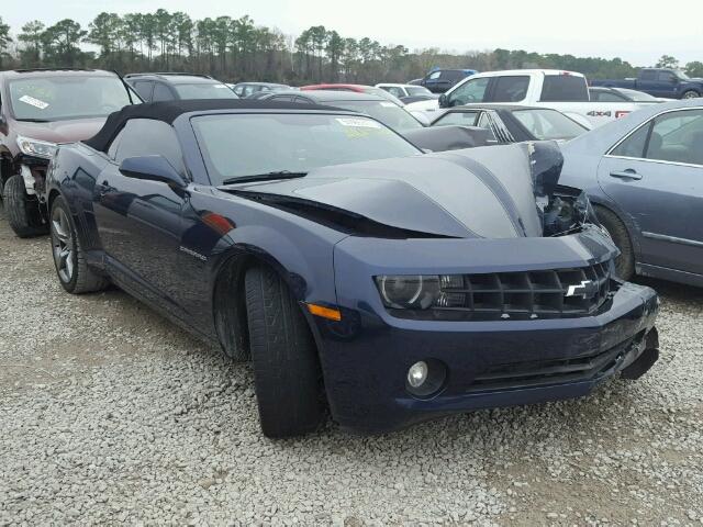 2G1FC3D36C9163861 - 2012 CHEVROLET CAMARO LT BLUE photo 1