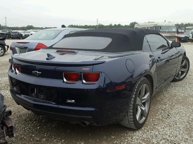 2G1FC3D36C9163861 - 2012 CHEVROLET CAMARO LT BLUE photo 4