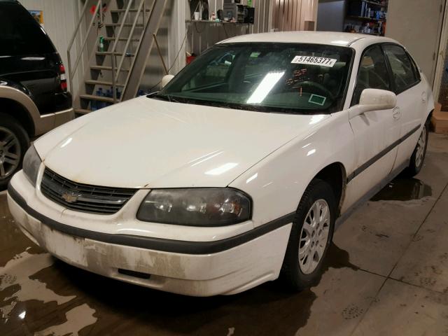 2G1WF52E959286838 - 2005 CHEVROLET IMPALA WHITE photo 2