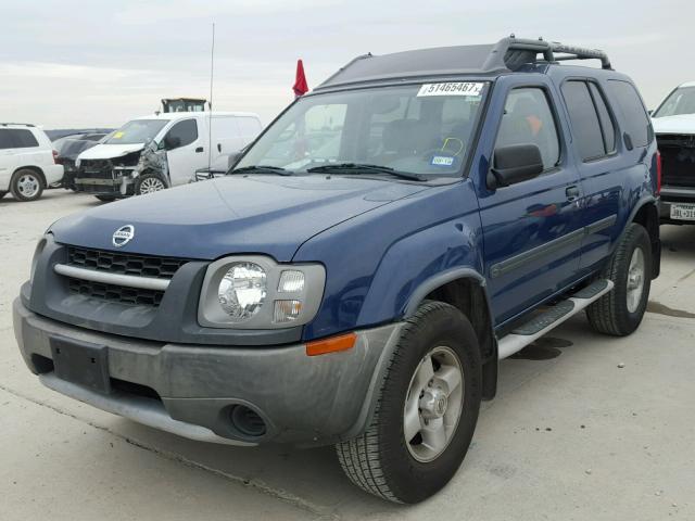 5N1ED28T83C627127 - 2003 NISSAN XTERRA XE BLUE photo 2