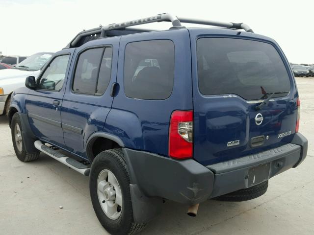 5N1ED28T83C627127 - 2003 NISSAN XTERRA XE BLUE photo 3