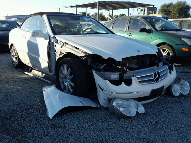 WDBTK56F87T076122 - 2007 MERCEDES-BENZ CLK 350 WHITE photo 1