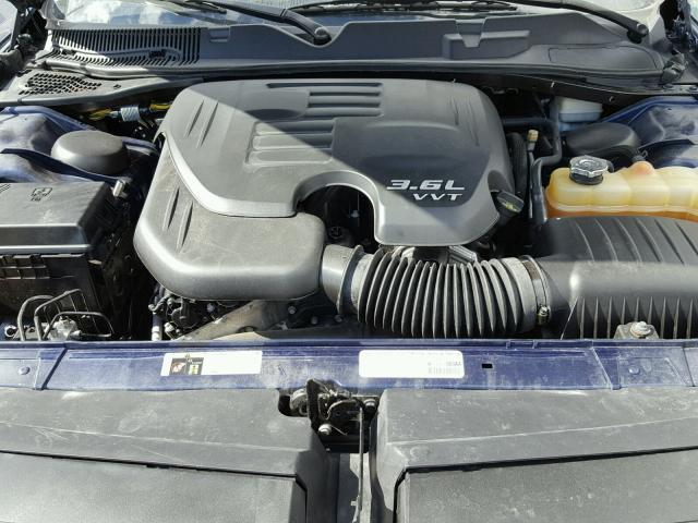 2C3CDYAG1EH179930 - 2014 DODGE CHALLENGER BLUE photo 7