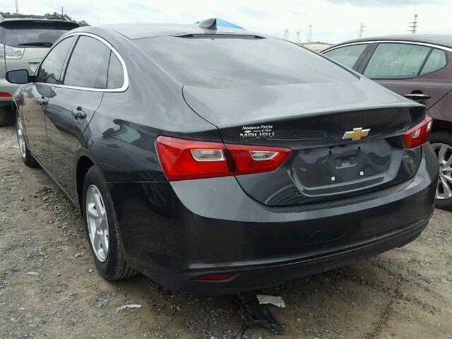 1G1ZB5ST4HF251806 - 2017 CHEVROLET MALIBU LS ნაცრისფერი ფოტო 3