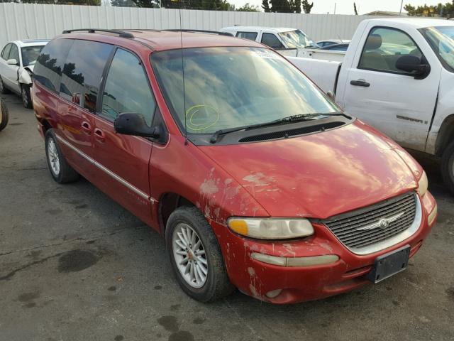 1C4GP54L7YB599233 - 2000 CHRYSLER TOWN & COU RED photo 1