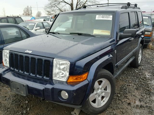 1J8HG48K66C104536 - 2006 JEEP COMMANDER BLUE photo 2