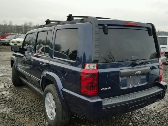 1J8HG48K66C104536 - 2006 JEEP COMMANDER 蓝色 照片 3