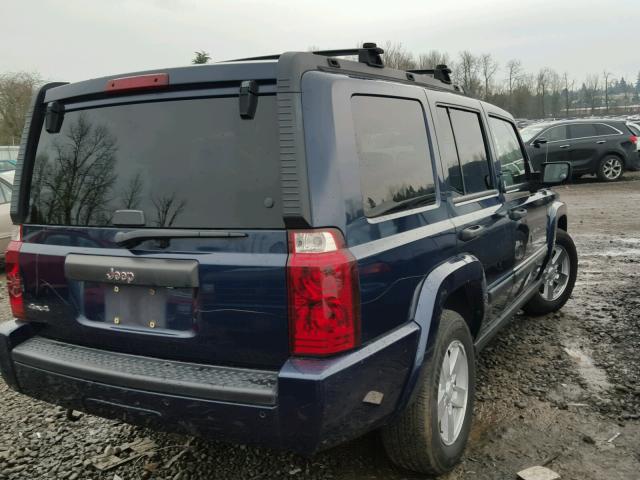 1J8HG48K66C104536 - 2006 JEEP COMMANDER BLUE photo 4