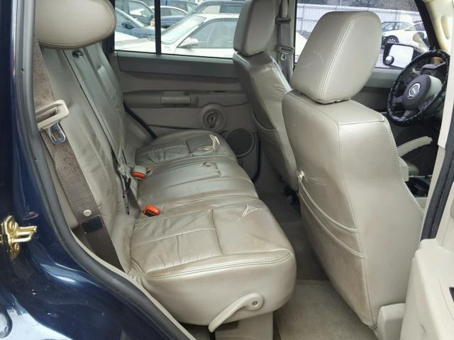 1J8HG48K66C104536 - 2006 JEEP COMMANDER 蓝色 照片 6