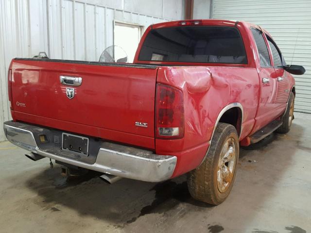 1D7HA18D35J506779 - 2005 DODGE RAM 1500 S RED photo 4