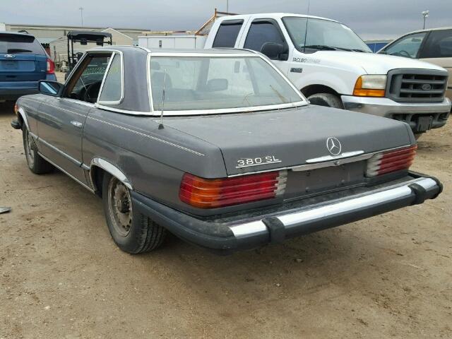 WDBBA45A1BB006233 - 1981 MERCEDES-BENZ 380SL GRAY photo 3