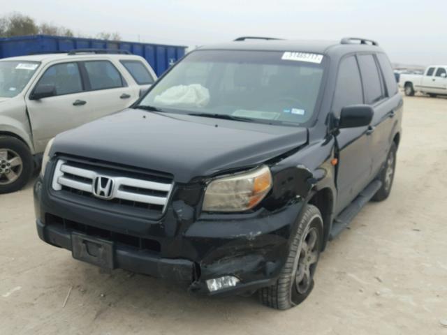 5FNYF28438B004125 - 2008 HONDA PILOT EX BLACK photo 2