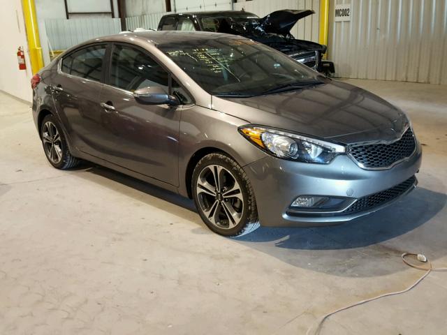 KNAFX4A88F5365178 - 2015 KIA FORTE EX GRAY photo 1