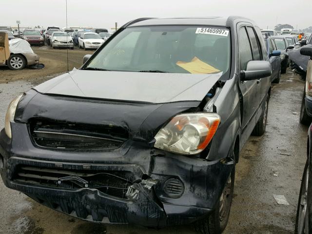 JHLRD78856C014615 - 2006 HONDA CR-V EX GRAY photo 2