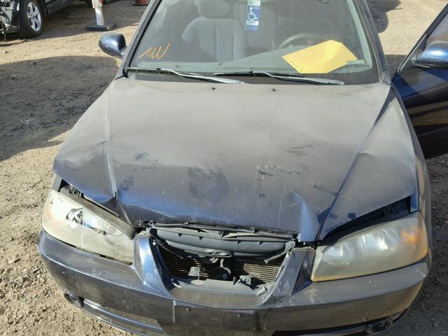 KMHDN46D04U831450 - 2004 HYUNDAI ELANTRA GL BLUE photo 7