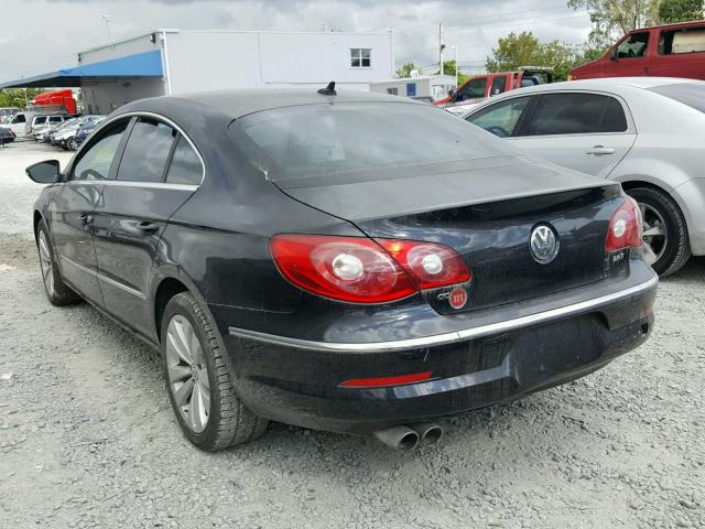 WVWMP7AN9BE704493 - 2011 VOLKSWAGEN CC SPORT BLACK photo 3