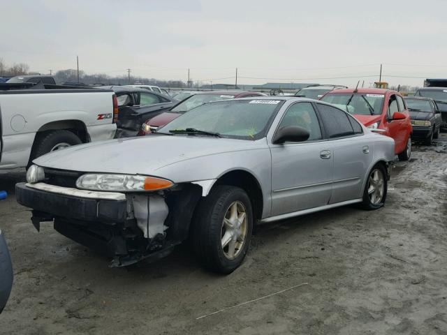 1G3NL52E04C180443 - 2004 OLDSMOBILE ALERO GL SILVER photo 2