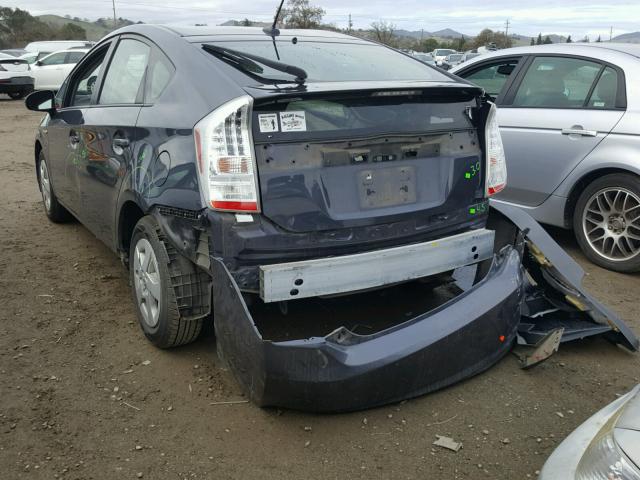 JTDKN3DU6A0229339 - 2010 TOYOTA PRIUS GRAY photo 3