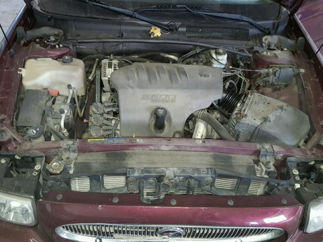 1G4HP52K25U207849 - 2005 BUICK LESABRE CU BURGUNDY photo 7