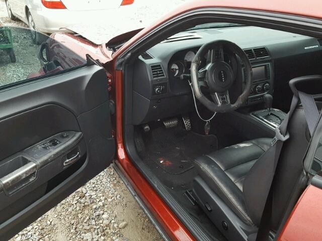 2C3CDYAG9EH225441 - 2014 DODGE CHALLENGER RED photo 9