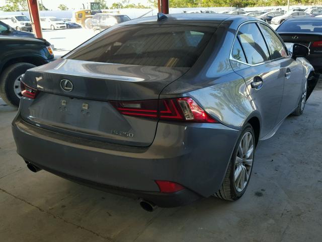 JTHBF1D20F5074666 - 2015 LEXUS IS 250 CHARCOAL photo 4