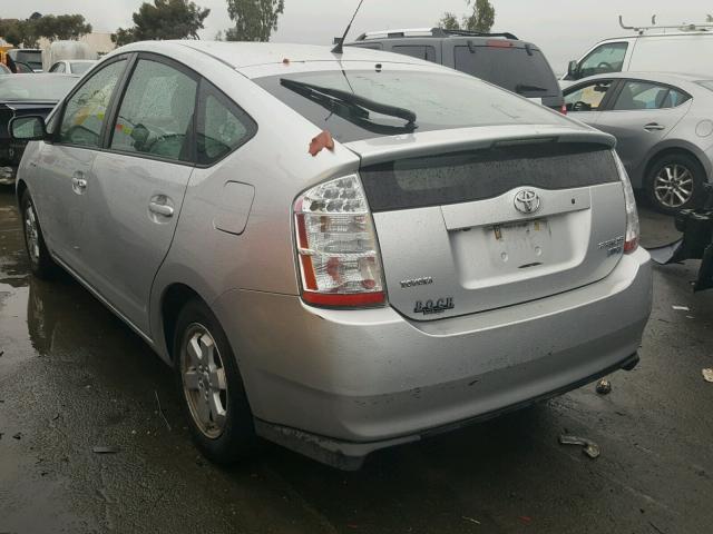 JTDKB20U067541227 - 2006 TOYOTA PRIUS SILVER photo 3