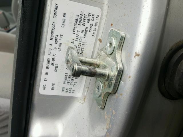 KL5JD56Z38K837794 - 2008 SUZUKI FORENZA BA SILVER photo 10