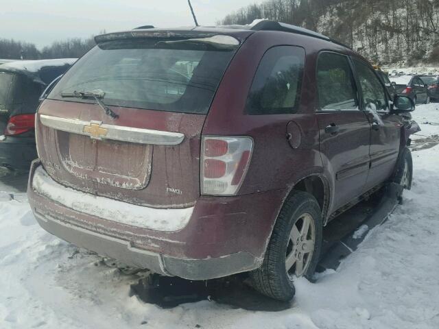 2CNDL13F986063501 - 2008 CHEVROLET EQUINOX LS RED photo 4