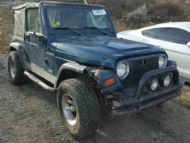 1J4FY29P3WP712088 - 1998 JEEP WRANGLER / GREEN photo 1