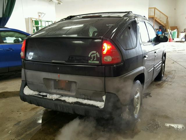 3G7DA03E01S507298 - 2001 PONTIAC AZTEK BLACK photo 4