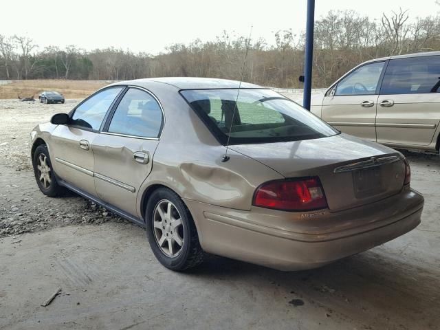 1MEFM55S41G651578 - 2001 MERCURY SABLE LS P GOLD photo 3