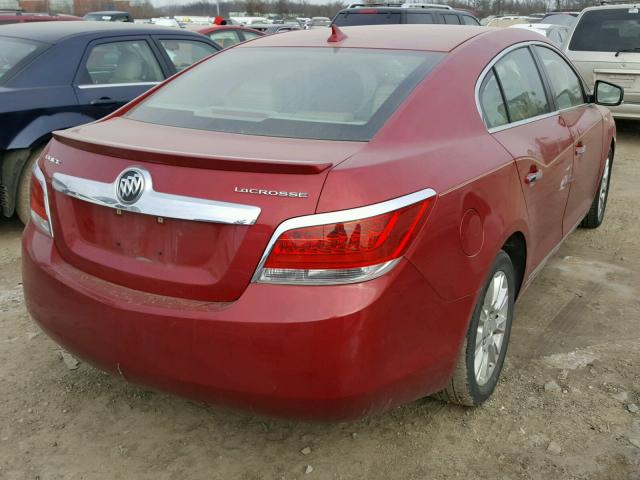 1G4GC5ER4CF309073 - 2012 BUICK LACROSSE RED photo 4