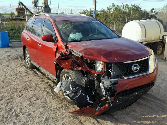 5N1AR2MN8FC718362 - 2015 NISSAN PATHFINDER RED photo 1