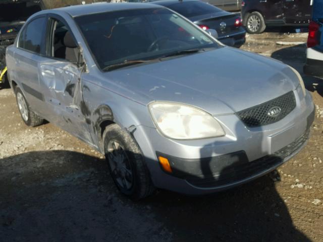 KNADE123266145382 - 2006 KIA RIO SILVER photo 1