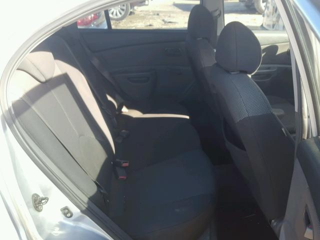 KNADE123266145382 - 2006 KIA RIO SILVER photo 6