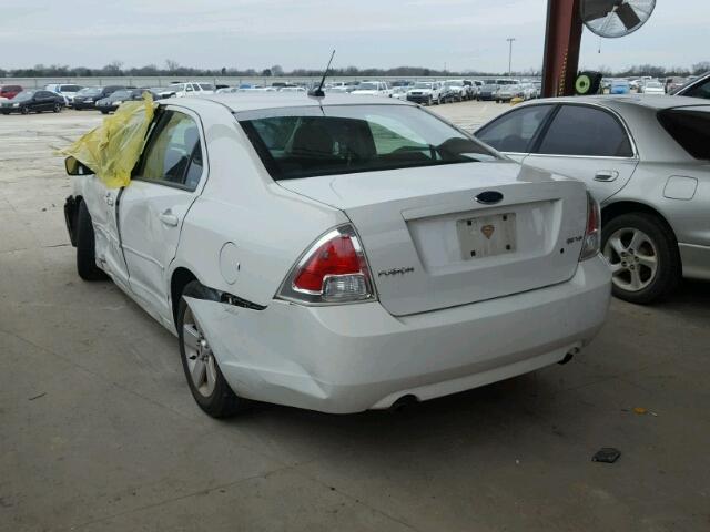 3FAHP07118R172990 - 2008 FORD FUSION SE WHITE photo 3